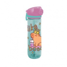 Kulacs, 600 ml, LIZZYSULI, Lollipop Capybara, zöld-lila